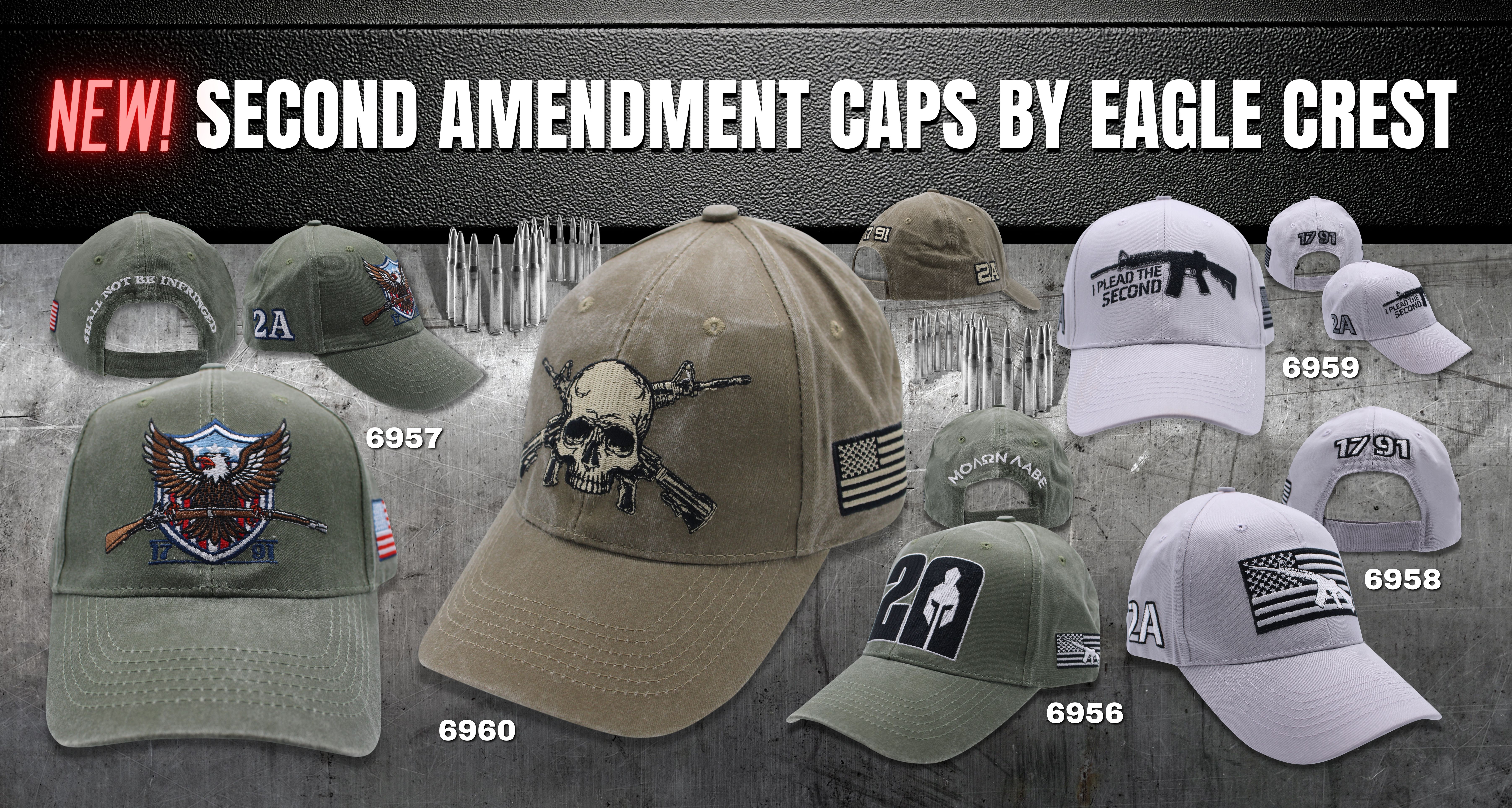 NEW Second Amendment Caps by Eagle Crest
